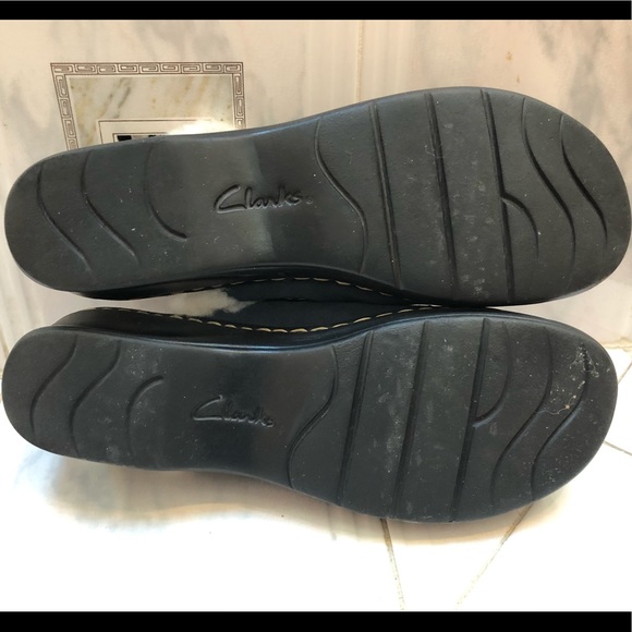 CLARKS BENDABLE LEXI CAROUSEL navy blue suede clog - Picture 7 of 7